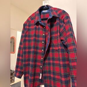 Pendleton Red and Blue Wool Shirt